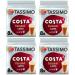 Tassimo Compatible Costa Latte Caramel Coffee Pods 16 discs - (Pack of 4 Total 64 discs 32 Drinks)