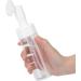 Silicone Brush Head Foaming Bottle Transparent Deep Clean Facial Pores Spiral Bottle Mouth Large Diameter Round Concave Bottom Fastening Pump Head Press Type Foaming Pump Head 150ML - Buy Online on SooperMarket.com