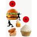 Morocco Football Silhouette Flag Mix Party Food & Cupcakes Picks Decorations Toppers (pack of 14) - Buy Online on SooperMarket.com