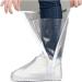 Waterproof Non-Slip Boot Cover | Foldable Portable PVC Overshoes for Men & Women | Ideal for Cycling, Camping, Fishing | Clear, Large Size - Buy Online on SooperMarket.com