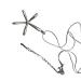 Oralgo's necklace with loop trailer sweet cool choker simple collarbone chain adjustable necklace jewelry for women and girls silver -colored necklace