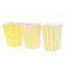 CIYODO 48pcs Party Candy Cartons Popcorn Boxes for Party Popcorn Gifts Popcorn Bucket Men Gift Popcorn Cups Candy Buffet Bags Candy Bar Bag Mens Gifts Man Party Bag Disposable medium Yellow