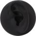 Artificial Black Left Ear Display Model | Professional Soft Teaching Tool with Round Base - Buy Online on SooperMarket.com