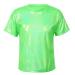 KKmeter Kids Boys Girls Short Sleeve T-Shirt Sparkly Metallic Shiny Loose Tops for Performance Party Jazz Dance Costumes 6-7 Green