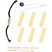 FOYTOKI Measuring Ruler 1 Set Arch Embroidery Eyebrow Ruler Portable Eyebrow Ruler Eyebrow Mapping Tool Alloy Level Ruler - Buy Online on SooperMarket.com