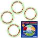 URBANSTREAM Flying Rings Flying Disc - Glow in The Dark Frisbees - Fly Straight - Float On The Water - Light Up Frisbee 4 Pack