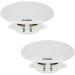 Pyle PLMR605W 6.5 Inch Dual Marine Speakers - 400 Watt Power, Waterproof, Polypropylene Cone, Butyl Rubber Surround - White (1 Pair) - Buy Online on SooperMarket.com