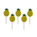 Luzhengyang 5 Pieces Vivid Felt Cupcake Toppers Food Picks for Kids Birthday Party
