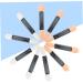 FOYTOKI 100 Pcs Women Makeup Brush Eye Shadow Applicator Makeup Eye Shadow Brush Eye Shadow Brush Sponge - Buy Online on SooperMarket.com