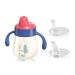 POTATO Weighted Straw Cups For Toddlers Spill Proof  PPSU Sippy Cup with Handles for Boy  Water Bottle for Baby 12 Months with 2 Type of Spout  10 Ounce Bright Red Bright Red 10.0 ounces