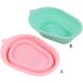 Dajidafu Makeup Brush Cleaning Mat Reusable Folding Cosmetic Tools Washing Pad Portable Eyeliner Applicators Scrubber Household Green - Buy Online on SooperMarket.com