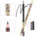 Baluue 2pcs Eyebrow Pen with Brush Eyebrow Pencil Long Lasting Waterproof Eyebrow Makeup Brown #5 1 count (Pack of 1) Marrom 5 - Buy Online on SooperMarket.com