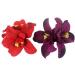 JSGHGDF Fabric Flower Hair Clip for Women Elegant Cloth Flower Side Clip Hair Style Accessories Ponytail Holder Barrettes Purple - Buy Online on SooperMarket.com