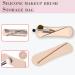 XMASIR Travel Makeup Brush Holder - Portable Silicone Cosmetic Case Bag for Face Brushes - Soft Organizer for Travel (Khaki - Buy Online on SooperMarket.com