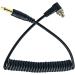 3.5mm Plug Male Flash PC Sync Coiled Cable 12 inch for Studio Photography - Buy Online on SooperMarket.com