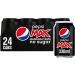 Pepsi.Max 24-Pack | Zero Sugar Cola with Maximum Flavor| Sugar-Free Carbonated Soft Drink | Refreshing Pepsi Taste