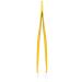 Professional Stainless Steel Yellow Tweezers Set with Case and Ebook - Surgical Grade for Precision Eyebrow Plucking, Ingrown Hair, Nose Hair, and Splinters - Buy Online on SooperMarket.com