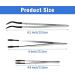 TAMOSH 3 Pack Non-Marring Tweezers - Silicone & Rubber Tips for Precision Lab Work | Curved & Flat Tweezers Ideal for Crafts & Electronics - Buy Online on SooperMarket.com