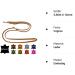 Adjustable Dog Liner for Small & Large Dogs - 3.50m x 12mm Cognac - Durable Double Linen - Buy Online on SooperMarket.com
