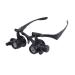 Head-Mounted Glasses-Type Magnifying Glass Portable Magnifying Glass High-Definition High-time Maintenance Watch Engraving Embroidery Reading 20 Times