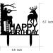 Hunting Birthday Cake Topper - Hunter in Tree Stand Aiming the Deer - Camping Themed Deer Hunter Cake Topper for Men' Birthday Party Supplies (Deer Hunter) - Buy Online on SooperMarket.com