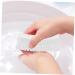PLAFOPE Nail Brush Fingernail Clean Handle Fingernail Scrubber Finger Nail Scrubber Nail Scrubbing Brush Cleaning Brush Shoes Cleaner Shoe Cleaner White Food Grade Polyester Cleaning Ball 11.5x5cm White - Buy Online on SooperMarket.com