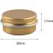 Zeoabsy 24 Pieces 10ml Gold Aluminum Empty Doses - Screw Lid Round Tins for Cosmetics Candles & Ointments - Includes 6 Spatulas - Buy Online on SooperMarket.com