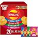 Walker Classic Variety Multipack Crisps 20x25g | Assorted Flavors for Snacking Delight | Fresh taste guaranteed | Suitable for vegetarians