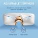 Rechargeable Eye Massage Device - Warmth & Vibration Glasses for Sleep Quality Dark Circles & Swollen Eyes - Buy Online on SooperMarket.com
