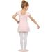 MdnMd Toddler Girls Ballet Leotard with Skirt | Short Sleeve Dance Dress Ballet Pink 4-5T - Buy Online on SooperMarket.com
