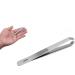 Wide Grip Slant Tweezers - German Stainless Steel - Hand-Filed Slanted Tips for Ultra-Precision - Tweezers for Eyebrows and Nose/Ear/Facial Hair - Professional Grade