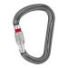 Petzl - William, Locking Carabiner for Belaying Gray SCREW-LOCK