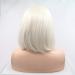 Buy SHIYID White Blonde Short Straight Lace Front Wig - Synthetic Heat Resistant Fiber for Women - Buy Online on SooperMarket.com