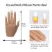 Silicone Practice Hand for Acrylic Nails - Flexible Bendable Mannequin Training Tool - Left Hand - Buy Online on SooperMarket.com