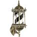 Barber Shop Pole Light Led Black White Stripes Illuminating Rotating Outdoor Waterproof Barber Shop Salon Sign Light Traditional Retro Waterproof Palace Wall Lamp