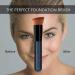 Flat Top Kabuki Foundation Brush for Liquid, Cream, Powder Makeup - Travel Size Blue Face Brush - Buy Online on SooperMarket.com