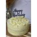 Cake Topper (Happy Birthday Black) Happy Birthday cake topper Black - Buy Online on SooperMarket.com