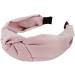 axy Headband with Knot and Satin Covered Vintage Beautiful Headband Hair Accessories Women's Headband HR35A (Dusky Pink) - Buy Online on SooperMarket.com