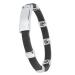 Magnetic Silicone Balance Bracelet Waterproof Sport Black