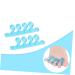 KALLORY Silicone Gel Toe Separators - Hammer Toe, Bunion Cushions, Valgus Adjuster - 1 Pair - Buy Online on SooperMarket.com