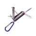 5in1 Multi Tool Nail Clippers Ultra Slim Foldable Multifunctional Pocket Nail Cutter With Nail File Nose Hair Scissors Screwdriver Key Chain Portable Mini Multi Nail Clippers for Travel Hiking Camping