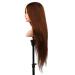 Frisierkopf Training Head - Dark Brown Natural Hair Doll for Professional Hairdressers & Styling - Buy Online on SooperMarket.com