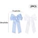 2 Pack Bow Hair Clips Pink Hair Bows for Women Girls Large Bow Clips Hair Barrette Hair Accessories(White Light Blue) White LightBlue - Buy Online on SooperMarket.com