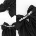 ATODEN Silky Satin Hair Bows 2 Pcs - Oversized Black & White Hair Ribbons for Women - Buy Online on SooperMarket.com