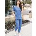 Med Couture Touch Women's V-Neck Shirttail Top - Navy (Medium) - Buy Online on SooperMarket.com