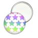Rainbow Star Pattern - 77mm Round Compact Mirror