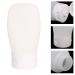 FRCOLOR 4Pcs Silicone Travel Shampoo Bottles Set Portable Refillable Lotion & Shampoo Bottles 30ml for Travel - Easy Squeezy White Containers - Buy Online on SooperMarket.com
