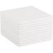 10 Pack White Unglazed Ceramic Tiles with Cork Backing Pads - 4.25 x 4.25 in Square - Ideal for Coasters DIY Crafts - Buy Online on SooperMarket.com