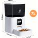 WOPET Automatic Cat Feeder Timed Dog Feeder Pet Food Dispenser with Desiccant Bag for Dry Food Programmable Portion Control & Voice Recorder for Small / Medium Pets White - Buy Online on SooperMarket.com