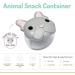 Melii 10200 French Bulldog Snack Storage Container - Grey Plastic Pet Food Storage for Dogs | Best International Shipping - Buy Online on SooperMarket.com